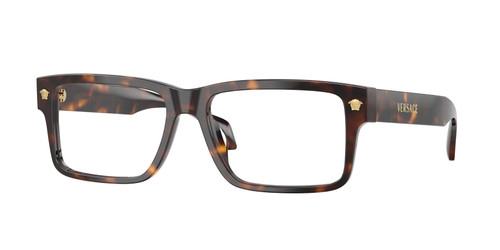 VERSACE VE3391U 108 Havana Brown Men's 56 mm Eyeglasses