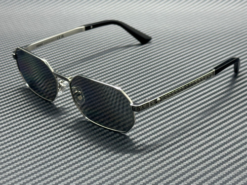 VERSACE VE2297 10006G Silver Grey Mirror Men's 54 mm Sunglasses