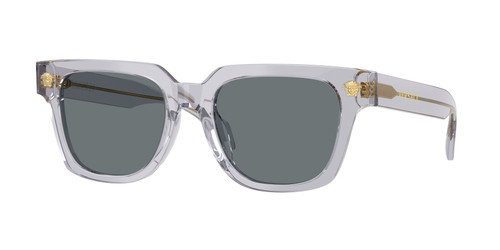 VERSACE VE4510U 530580 Transparent Grey Dark Blue Men's 52 mm Sunglasses