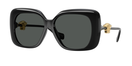 VERSACE VE4499U GB1 87 Black Dark Grey Women's 57 mm Sunglasses