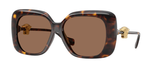 VERSACE VE4499U 108 73 Havana Dark Brown Women's 57 mm Sunglasses