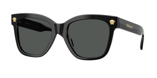 VERSACE VE4511 GB1 87 Black Dark Grey Women's 55 mm Sunglasses