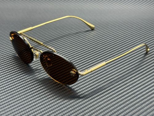 VERSACE VE2295 100273 Gold Dark Brown Women's 56 mm Sunglasses