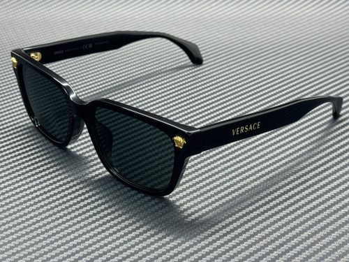 VERSACE VE4513D GB1 87 Black Dark Grey Men's 56 mm Sunglasses