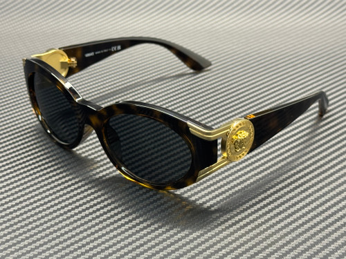 VERSACE VE4503U 108 87 Havana Dark Grey Women's 55 mm Sunglasses