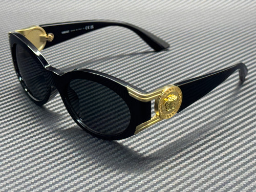 VERSACE VE4503U GB1 87 Black Dark Grey Women's 55 mm Sunglasses