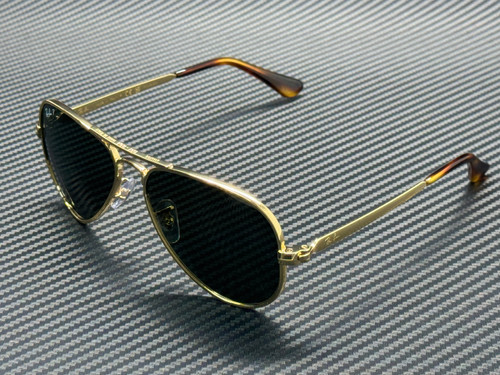 RAY BAN RB3925 001 58 Arista Gold Green Polarized Unisex 62 mm Sunglasses