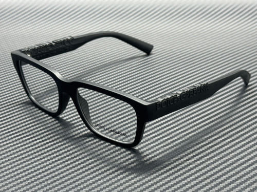DOLCE & GABBANA DG5112 2525 Matte Black Unisex 55 mm Eyeglasses