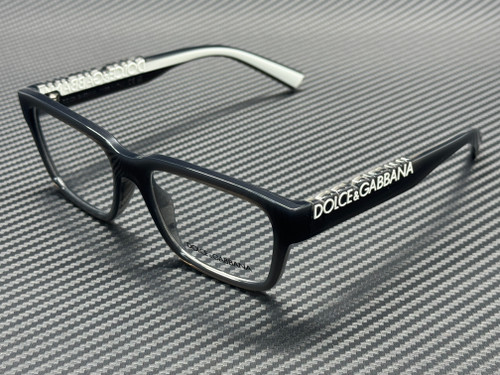 DOLCE & GABBANA DG5112 3160 Transparent Dark Grey Unisex 55 mm Eyeglasses