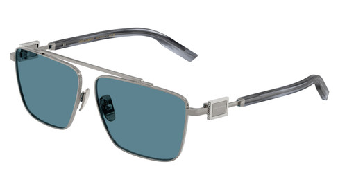 DOLCE & GABBANA DG2336 04 80 Gunmetal Solid Blue Men's 59 mm Sunglasses