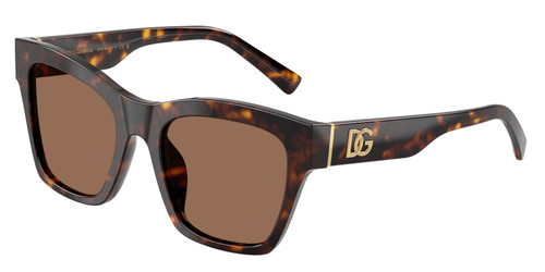 DOLCE & GABBANA DG4512 502 73 Havana Dark Brown Women's 53 mm Sunglasses