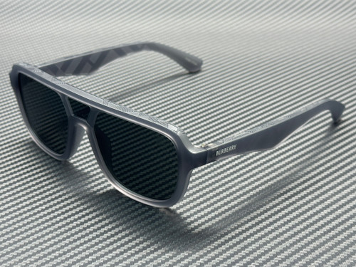 BURBERRY BE4474U 421387 Matte Grey Dark Grey 62 mm Men's Sunglasses