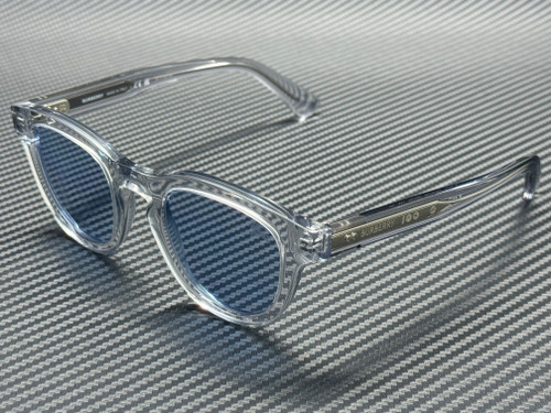 BURBERRY BE4477 421072 Grey Transparent Azure Blue Men's 48 mm Sunglasses