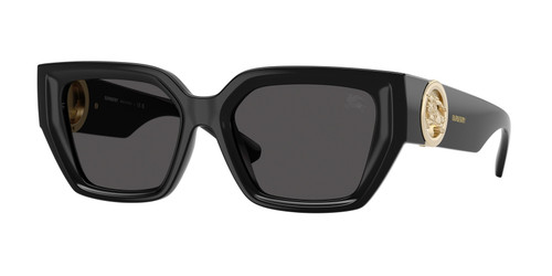BURBERRY BE4472U 300187 Black Dark Grey Women's 53 mm Sunglasses