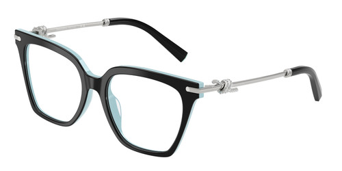 TIFFANY TF2284B 8055 Black on Blue Silver Women's 53 mm Eyeglasses