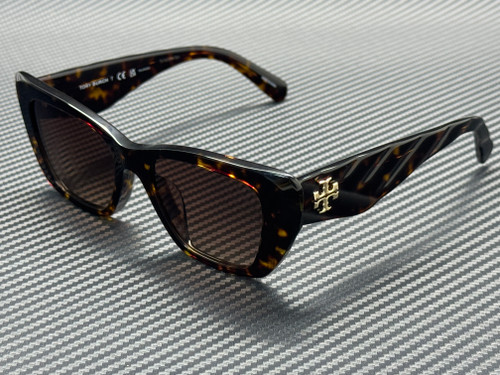 TORY BURCH TY7216U 1964T5 Dark Tortoise Brown Polarized Women's 52 mm Sunglasses