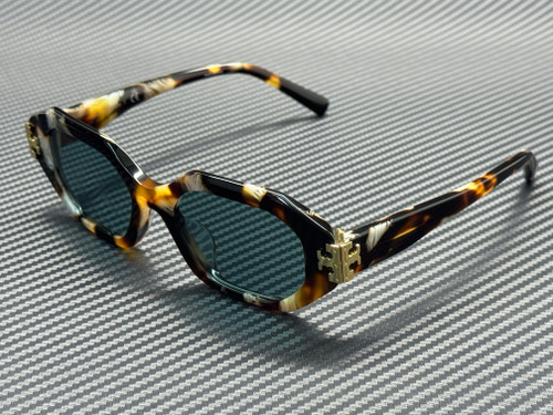 TORY BURCH TY7234U 207282 Dark Wavy Tortoise Green Women's 51 mm Sunglasses