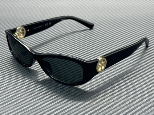 TORY BURCH TY7229U 170987 Black Dark Grey Women's 55 mm Sunglasses