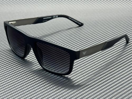 EMPORIO ARMANI EA4244U 50018G Matte Black Grey Gradient Men's 57 mm Sunglasses