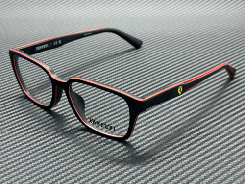 FERRARI FZ8029D 757 Black Matte Red Men's 54 mm Eyeglasses