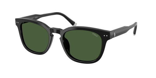 POLO RALPH LAUREN PH4242U 500171 Shiny Black Dark Green Men's 52 mm Sunglasses
