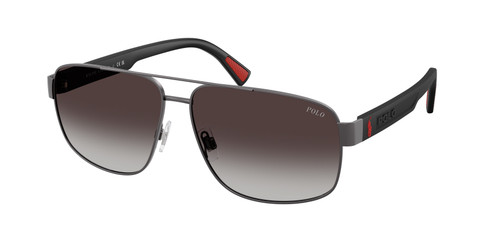 POLO RALPH LAUREN PH3165 92158G Dark Gunmetal Black Gradient Men's 61 mm Sunglasses