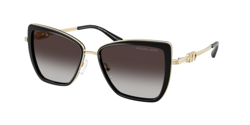 MICHAEL KORS MK1178 30058G Black Grey Gradient Silver Women's 55 mm Sunglasses