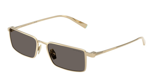 TIFFANY TF3121KB 6220B1 Pale Gold Plated Dark Grey Women's 55 mm Sunglasses