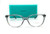 TIFFANY TF2168 8270 Crystal Grey Women Square Demo Lens Eyeglasses Frame 54 mm