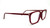 Saint Laurent SL308 004 Burgundy Demo Lens Women's Eyeglasses 54mm