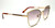 Gucci GG0589SK 003 Square Ivory Grey Gradient Lens Women Sunglasses 57 mm