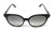 GUCCI GG0488S 001 Round Oval Panthos Black Shiny Grey 54 mm Women's Sunglasses