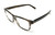 GUCCI GG0454OA 003 Square Havana Ruthenium Men's Eyeglasses Frame 53 mm