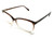 GUCCI GG0548O 007 Square Brown Demo Lens Women's Eyeglasses 55 mm