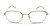 GUCCI GG0685OA 003 Gold Square Rectangle Men's Eyeglasses Frame 53 mm