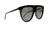 GUCCI GG0732S 001 Aviator Black Grey Women's Sunglasses 61 mm