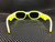 VERSACE VE4361 532187 Yellow Fluo Dark Grey Rectangle Unisex Sunglasses 53 mm