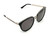 GUCCI GG0077Sk 002 Round Oval Black Grey Women's Sunglasses 56 mm