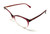 GUCCI GG0550O 003 Cat Eye Red Shiny Burgundy Demo Lens 51 mm Women's Eyeglasses