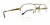 GUCCI GG0745O 001 Gold Square Rectangle Men's Eyeglasses 54 mm