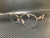 BURBERRY BE1354 1321 Light Gold Round Blue Blockers Women's 53 mm Eyeglasses