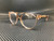 VERSACE VE3291 5215 Transparent Brown Square Rectangle Women's Eyeglasses 51 mm