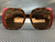 GUCCI GG1029SA 003 Havana Burgundy Square 57 mm Women's Sunglasses