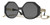 VERSACE VE4395 534587 Black Square Women's 59 mm Sunglasses