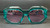 VERSACE VE4424U 53615 Green Transparent Pink Women's 56 mm Sunglasses