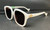 GUCCI GG1376SA 001 White Brown Women's 55 mm M Size Sunglasses