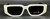 PRADA PR 09ZS 1425S0 White Dark Grey Men's 54 mm Sunglasses