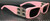 BALENCIAGA BB0096S 012 Pink Grey Women's Large 51 mm Sunglasses