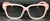 BALENCIAGA BB0104O 004 Pink Transparent Women's 56 mm Large Eyeglasses
