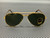 RAY BAN RB3625 919631 Gold Green New Aviator Unisex 58 mm Sunglasses